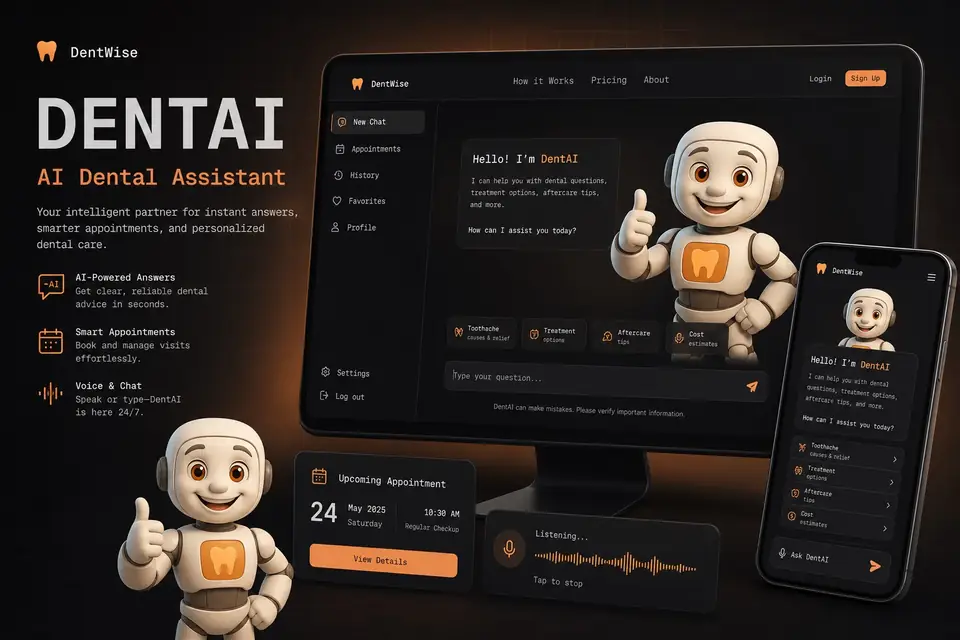 DentAI voice dental assistant interface